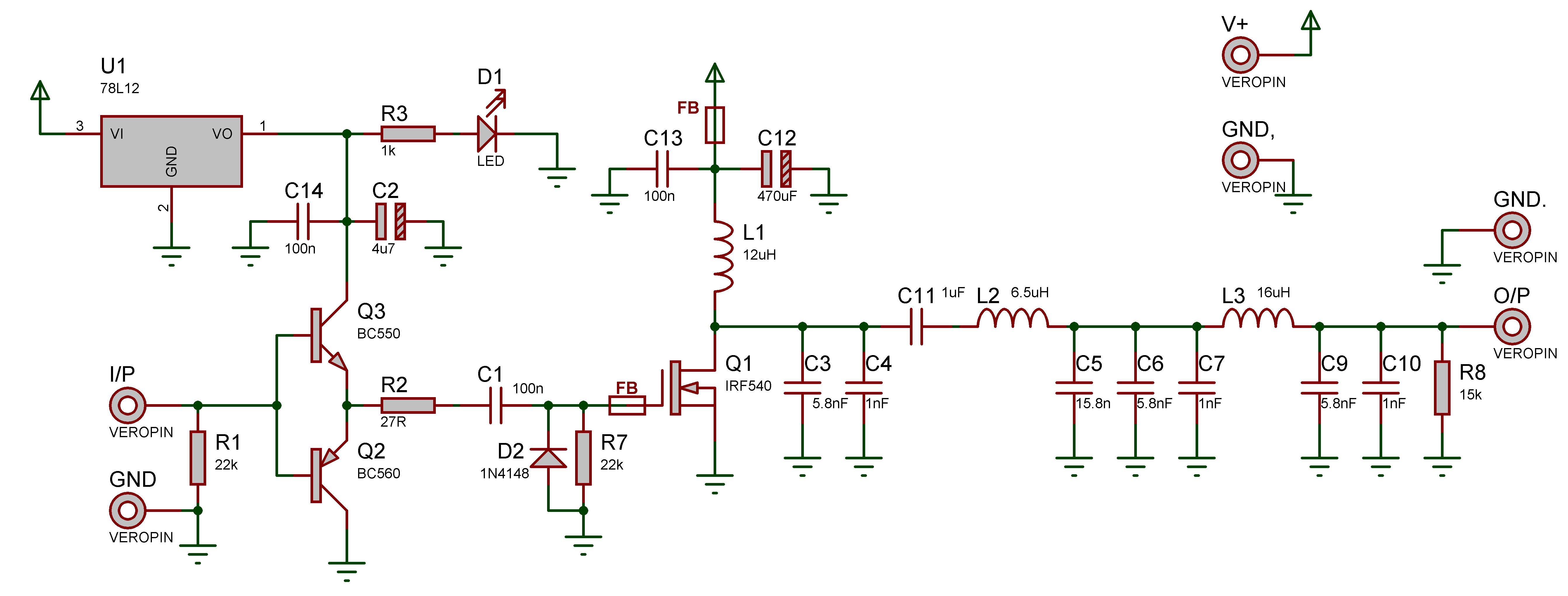 PA Schematic for 472 kHz
