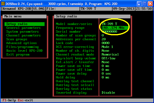 KPG-20D Software